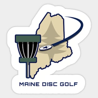 Maine Disc Golf Motion Sticker